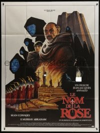 9j907 NAME OF THE ROSE French 1p 1986 Sean Connery, different art by Philippe Druillet & Gayout!