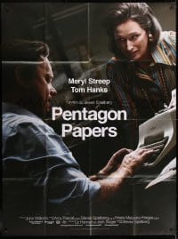 9j921 POST French 1p 2018 Meryl Streep, Tom Hanks, directed by Steven Spielberg, Pentagon Papers!