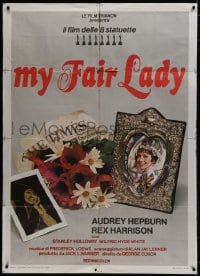 9j403 MY FAIR LADY Italian 1p R1976 cool different image of Audrey Hepburn photo portraits!