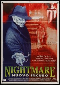 9j407 NIGHTMARE ON ELM STREET Italian 1p R1994 Wes Craven, cool different image of Freddy Krueger!