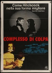 9j411 OBSESSION Italian 1p 1976 Brian De Palma, Paul Schrader, Genevieve Bujold tied & gagged!