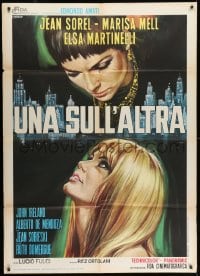 9j414 ONE ON TOP OF THE OTHER Italian 1p 1969 Lucio Fulci, art of sexy Mell & Martinelli by Casaro!