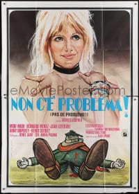 9j552 PAS DE PROBLEME! Italian 2p 1976 different Piovano art of sexy naked Miou-Miou!