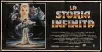 9j574 NEVERENDING STORY Italian 3p 1984 Wolfgang Petersen, Casaro art of Falcor & cast, very rare!