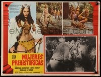 9j698 PREHISTORIC WOMEN Mexican LC 1966 Hammer fantasy, close up of sexy cavewoman Edina Ronay!