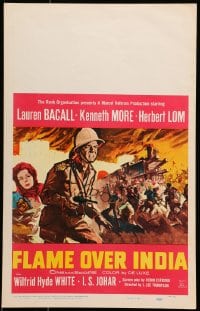 9j182 NORTH WEST FRONTIER WC 1960 Lauren Bacall & soldier Kenneth More, Flame Over India!