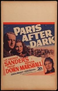 9j190 PARIS AFTER DARK WC 1943 George Sanders, Brenda Marshall & Philip Dorn in WWII France!