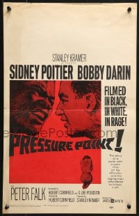 9j199 PRESSURE POINT WC 1962 Sidney Poitier squares off against Bobby Darin, cool art!