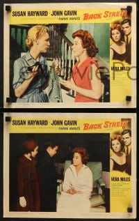 9k745 BACK STREET 3 LCs 1961 Miller love triangle, Susan Hayward & John Gavin romantic images!