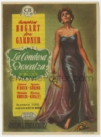 9m094 BAREFOOT CONTESSA Spanish herald 1956 great full-length Alejandro art of sexy Ava Gardner!