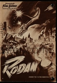 9m735 RODAN German program 1958 Ishiro Honda's Sora no Daikaiju Radon, different monster images!