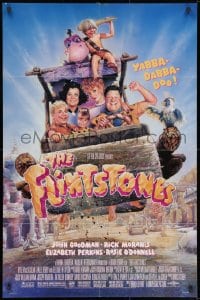 9p280 FLINTSTONES 1sh 1994 John Goodman, Rick Moranis, Drew Struzan art!