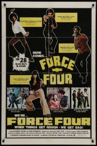 9p290 FORCE FOUR 1sh 1975 28 black belt African Americans including Warhawk Tanzania get bad!