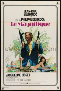 9p499 LE MAGNIFIQUE int'l 1sh 1976 Philippe De Broca, Jean-Paul Belmondo, Petr Vapenik!