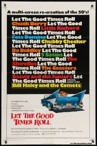 9p504 LET THE GOOD TIMES ROLL 1sh 1973 Chuck Berry, Bill Haley, The Shirelles & real '50s rockers!