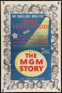 9p565 M-G-M STORY style A 1sh 1951 MGM studio biography, headshots of many top stars!