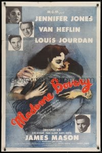 9p538 MADAME BOVARY 1sh 1949 Jennifer Jones, Van Heflin, Louis Jourdan, James Mason!