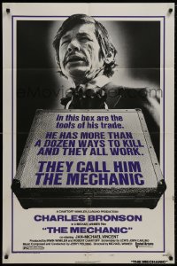 9p562 MECHANIC style A 1sh 1972 Charles Bronson has more than a dozen ways to kill in his box!