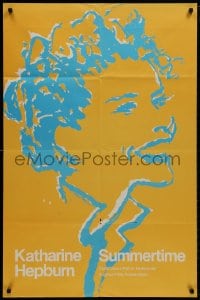 9p826 SUMMERTIME 1sh R1960s cool art of Katharine Hepburn, David Lean directed!