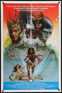 9p839 SWORD & THE SORCERER int'l 1sh 1982 dungeons, dragons, cool fantasy art by Peter Andrew Jones!