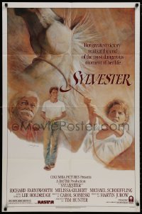 9p841 SYLVESTER 1sh 1985 Richard Farnsworth, Melissa Gilbert, Michael Schoeffling, Tom Jung art!