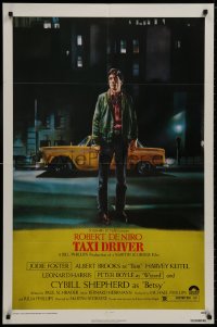 9p852 TAXI DRIVER 1sh 1976 classic Peellaert art of Robert De Niro, directed by Martin Scorsese!