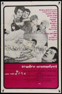 9p860 TENDER SCOUNDREL 1sh 1967 Tendre Voyou, Jean-Paul Belmondo, Nadja Tiller!