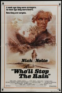 9p963 WHO'LL STOP THE RAIN 1sh 1978 artwork of Nick Nolte & Tuesday Weld by Tom Jung!