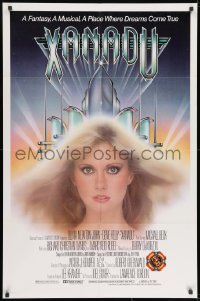 9p985 XANADU 1sh 1980 super-sexy Olivia Newton-John in a place where dreams come true!