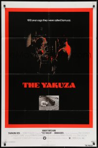 9p987 YAKUZA 1sh 1975 best different Bob Peak artwork of Robert Mitchum & Takakura Ken!