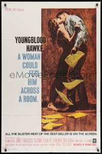 9p996 YOUNGBLOOD HAWKE 1sh 1964 James Franciscus & sexy Suzanne Pleshette, directed by Delmer Daves