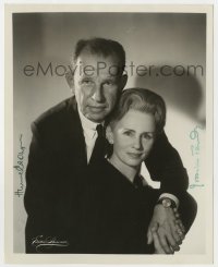 9r417 JESSICA TANDY/HUME CRONYN signed deluxe 8x10 still 1968 husband & wife by Editta Sherman!