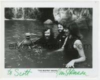 9r421 JIM HENSON signed 8x10 still 1979 in water with Kermit the Frog from The Muppet Movie!