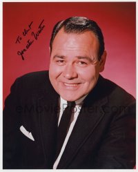 9r717 JONATHAN WINTERS signed color 8x10 REPRO still 1980s great smiling portrait of the comedian!