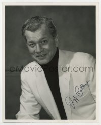 9r435 JOSEPH COTTEN signed deluxe 8x10 still 1960s head & shoulders portrait in white suit jacket!