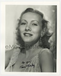 9r906 KAREN MORLEY signed 8x10 REPRO still 1980s head & shoulders portrait of the pretty actress!