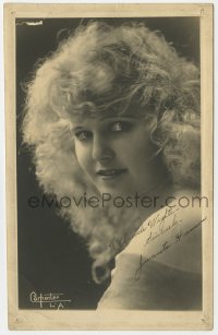 9r590 JUANITA HANSEN signed 5x8 fan photo 1920s pretty head & shoulders portrait by Carpenter!