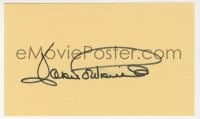 9r128 JOAN FONTAINE signed 3x5 index card 1980s it can be framed & displayed with a repro still!