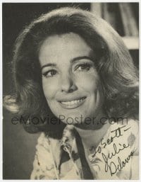 9r651 JULIE ADAMS signed 6x7 publicity photo 1980s great head & shoulders smiling portrait!