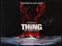 9r088 JOHN CARPENTER signed 12x16 REPRO poster 2014 cool British quad art from The Thing!