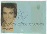 9r222 JERRY VER DORN signed 4x6 cut album page 1980s it can be framed & displayed with a repro!