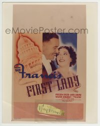 9r231 KAY FRANCIS signed 1x3 cut album page on 11x14 REPRO 1970s can be framed w/included REPRO!