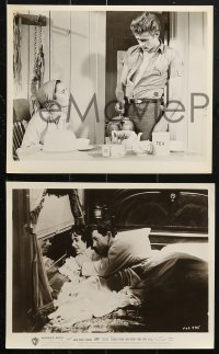 9s501 GIANT 8 8x10 stills 1956 great images of Elizabeth Taylor, Rock Hudson, Mineo, 1 w/James Dean!