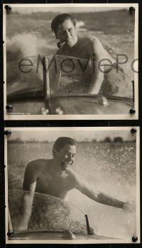 9s793 GLENN FORD 4 deluxe 8x10 stills 1946 all with images of him on his boat by Cronenweth!