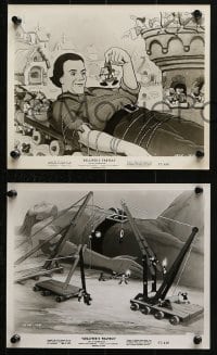 9s800 GULLIVER'S TRAVELS 4 8x10 stills R1957 classic cartoon by Dave Fleischer, great images!