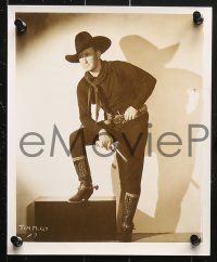 9s752 TIM MCCOY 5 8x10 stills 1920s-1930s cowboy western portraits and two with cool poster art!