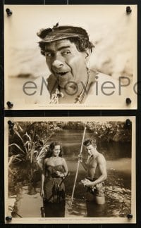 9s560 TYPHOON 8 8x10 stills R1946 Dorothy Lamour & Robert Preston, wild J. Carrol Naish!