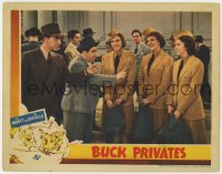 9y316 BUCK PRIVATES LC 1941 close up of Bud Abbott & Lou Costello with The Andrews Sisters!