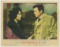 9y321 BUTTERFIELD 8 LC #4 1960 Elizabeth Taylor learns Laurence Harvey's wife is coming back!