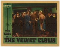 9y331 CASE OF THE VELVET CLAWS LC 1936 Warren William as Perry Mason by Eddie Acuff in tiger skin!